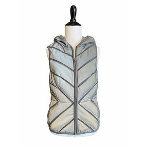 Blanc Noir Vest Reflective Puffer Mesh